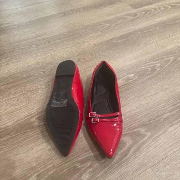 Primark Red Patent Flats with Buckle Detail - Picture 3 of 4